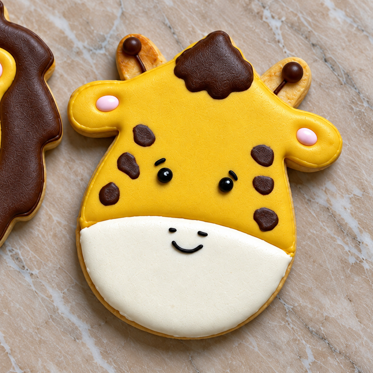 Sevimli Safari Dostları royal icing kurabiye seti detay 4