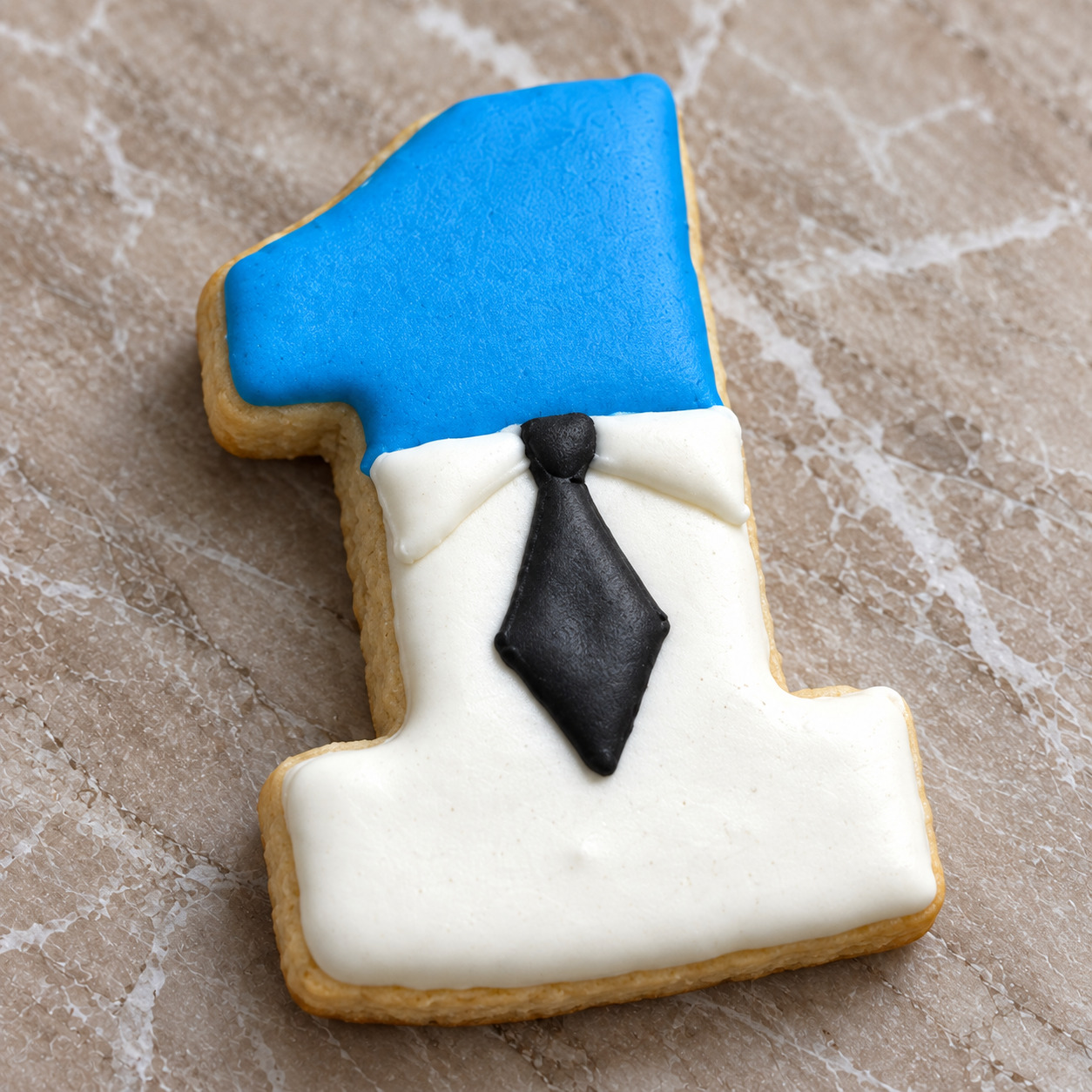 Patron Bebek İlk Yaş royal icing kurabiye seti detay 3