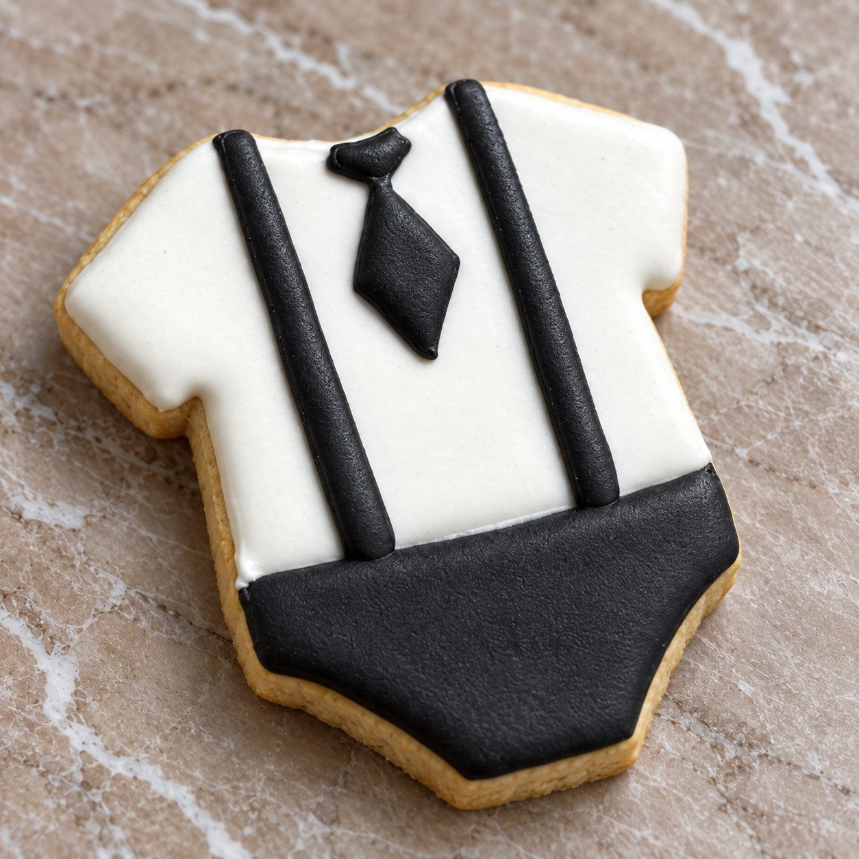 Patron Bebek İlk Yaş royal icing kurabiye seti detay 5