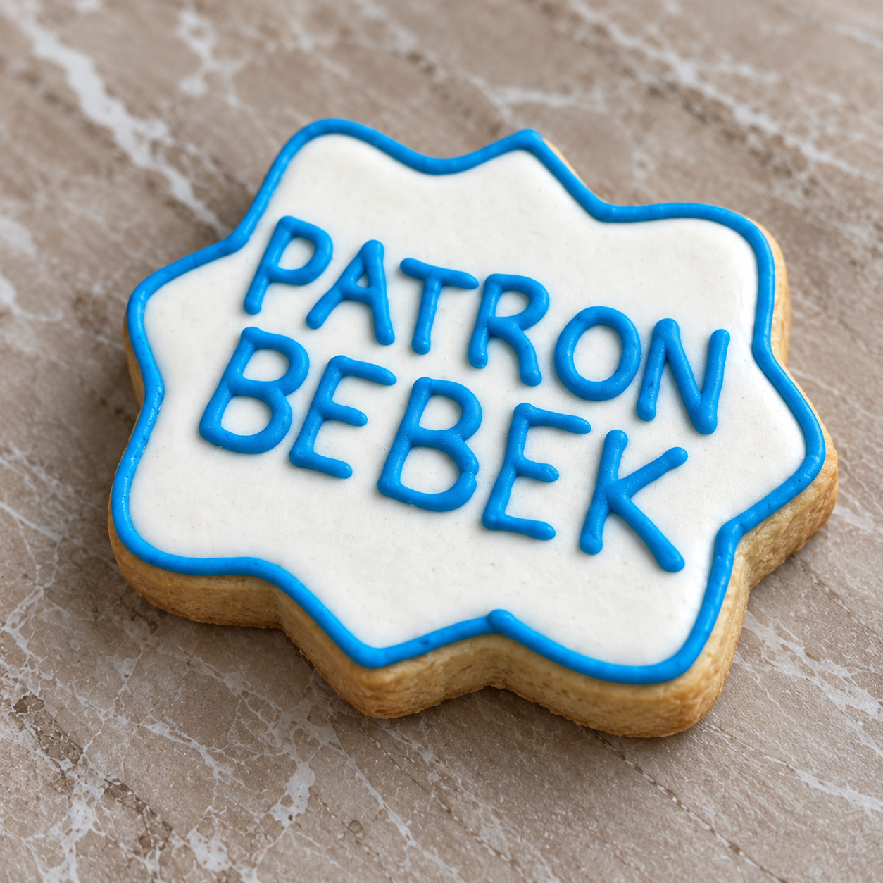 Patron Bebek İlk Yaş royal icing kurabiye seti detay 7